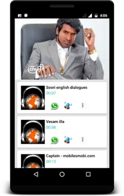 Tamil Comedy And Punch Dialogue android App screenshot 1